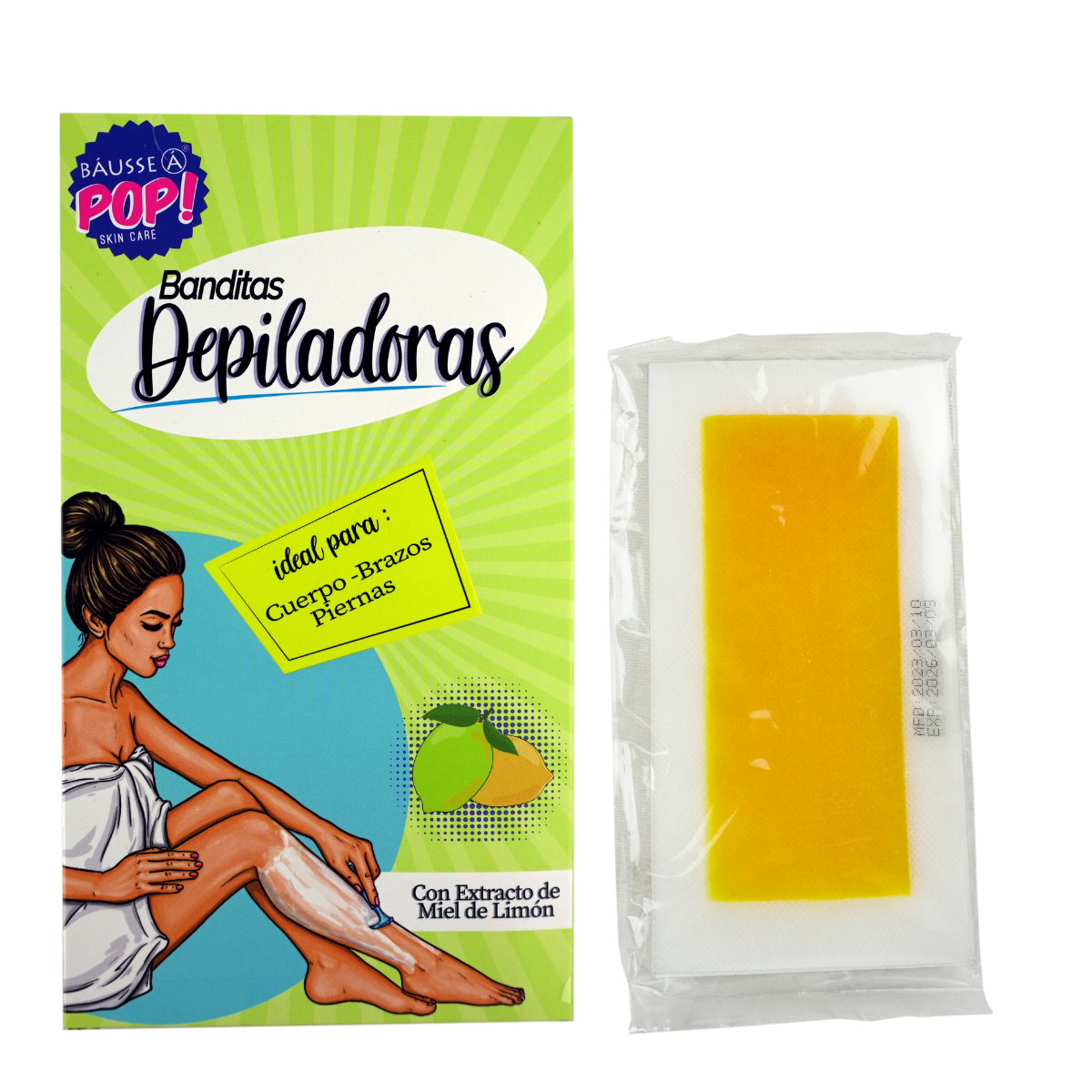 Banditas depiladoras con extracto de miel de limon BMM077