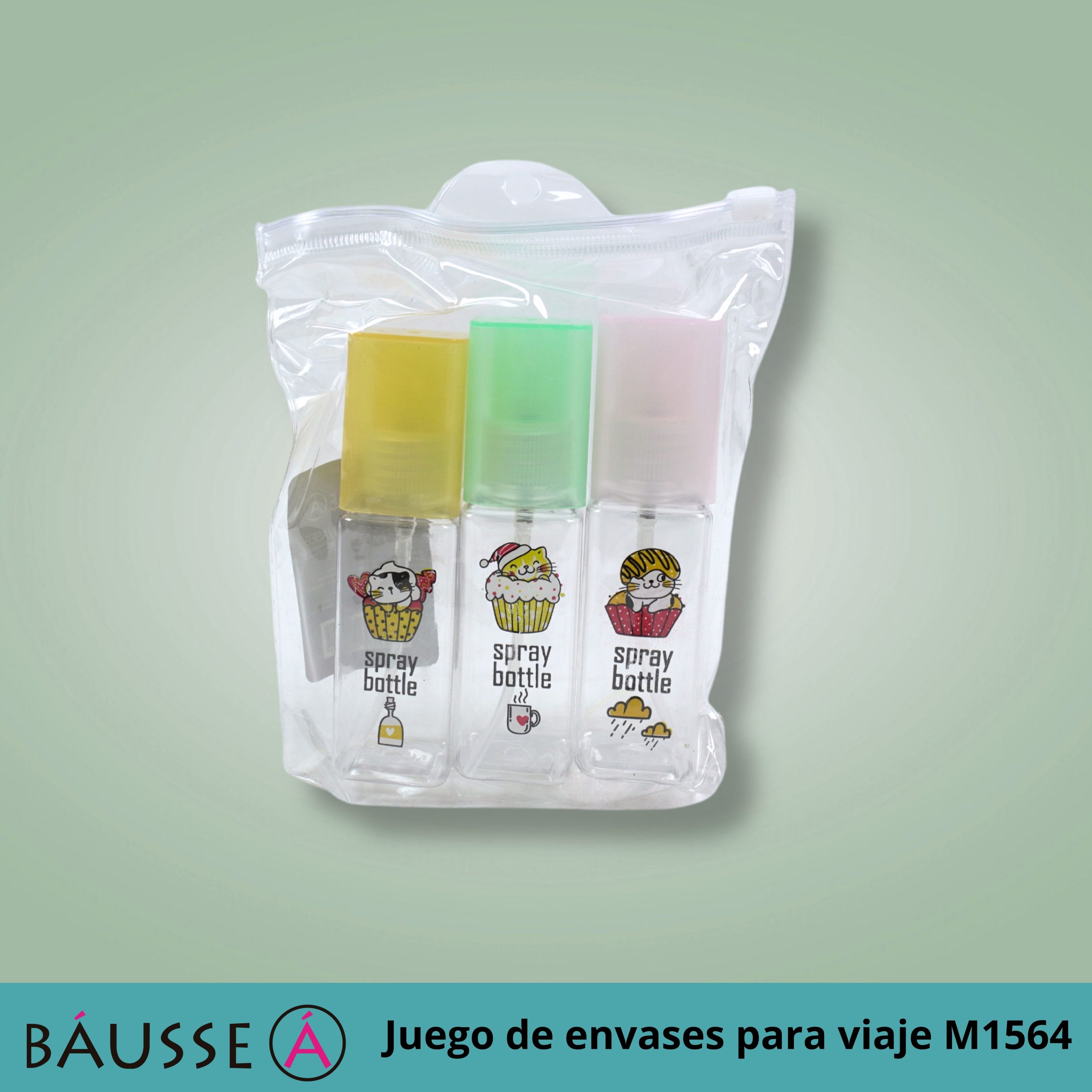 juego de envases para viaje M1544 - Bausse Beauty