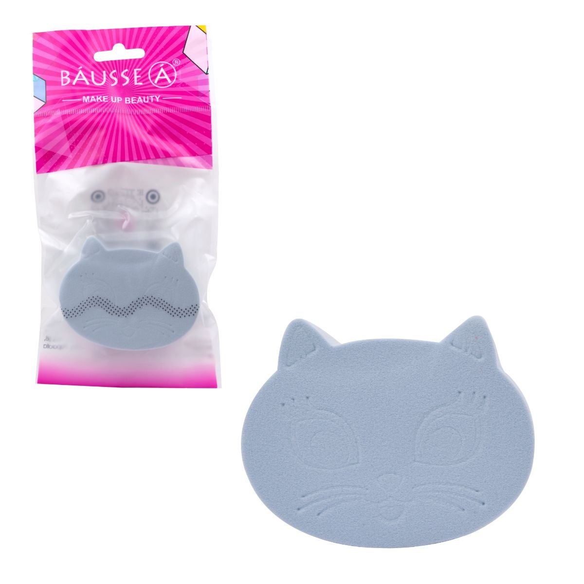 Esponja aplicadora de maquillaje en forma de gatito M1535